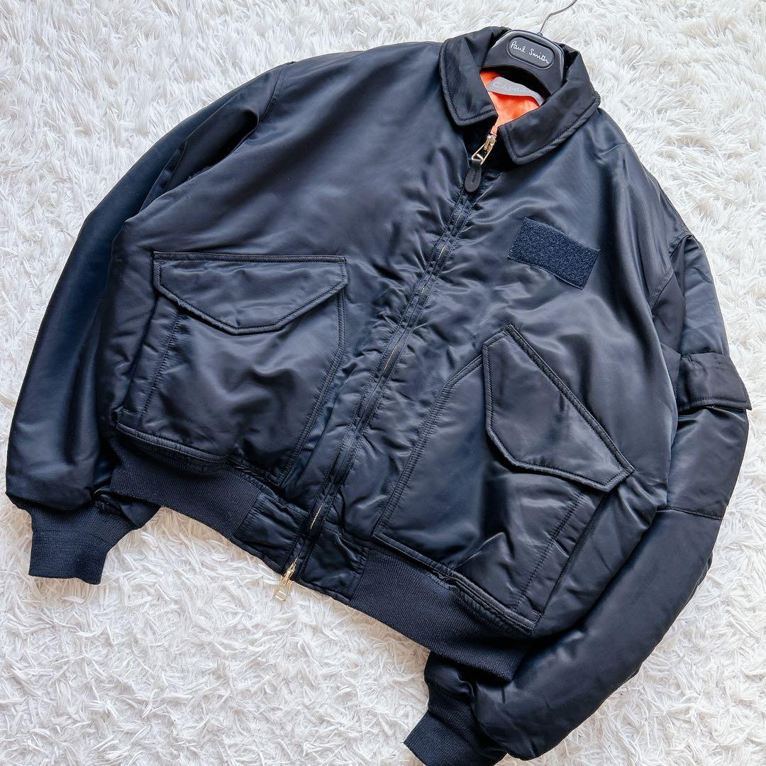 美品 CAHLUMN MA-1 フライトジャケット L 中綿 ビッグシルエット