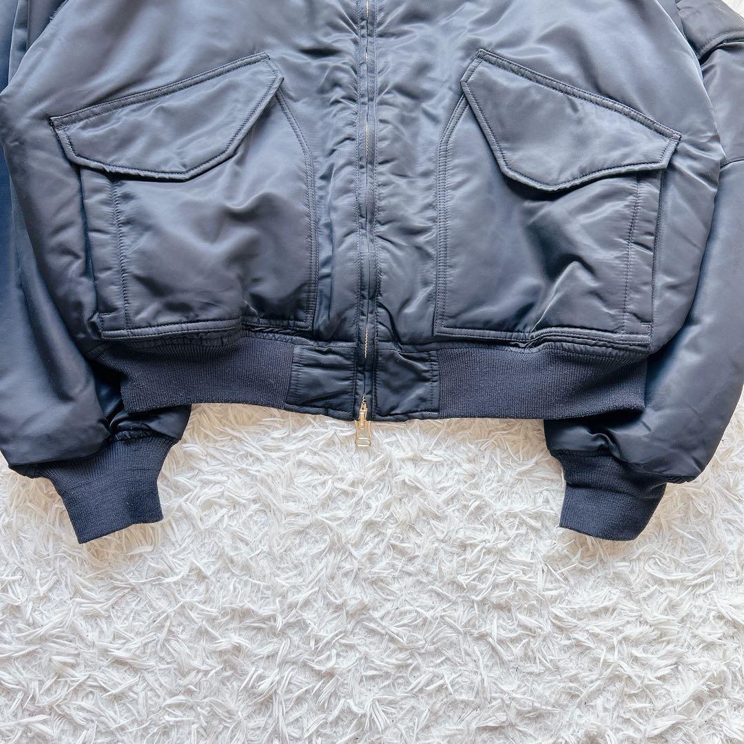 美品 CAHLUMN MA-1 フライトジャケット L 中綿 ビッグシルエット
