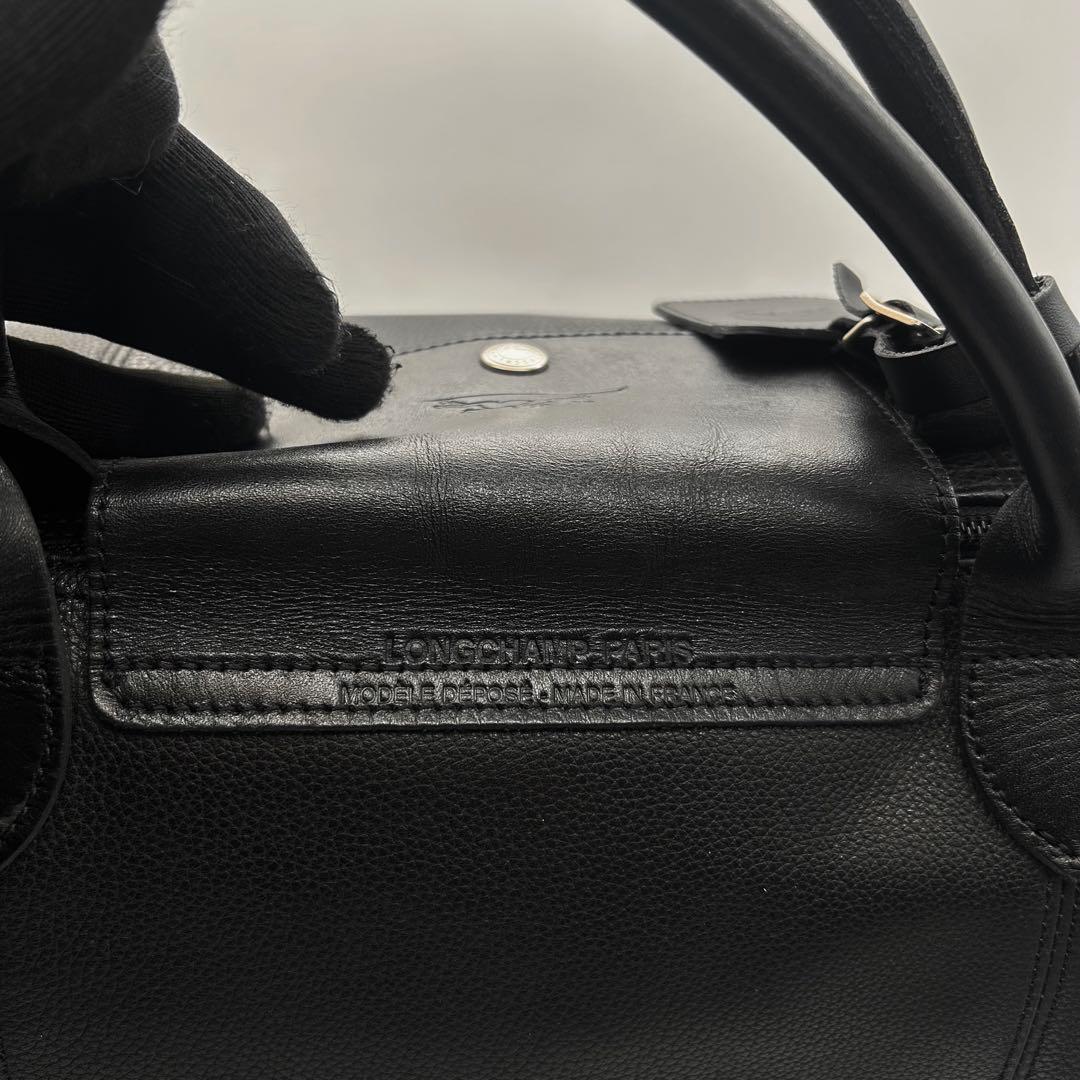 現行　ロンシャン　ル フローネ L　トラベルバッグ　ショルダー　2way　レザー