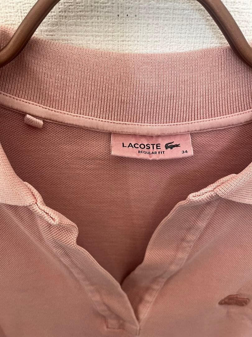 LACOSTE ラコステ ナチュラルダイスキッパーネックポロシャツ ブラウス