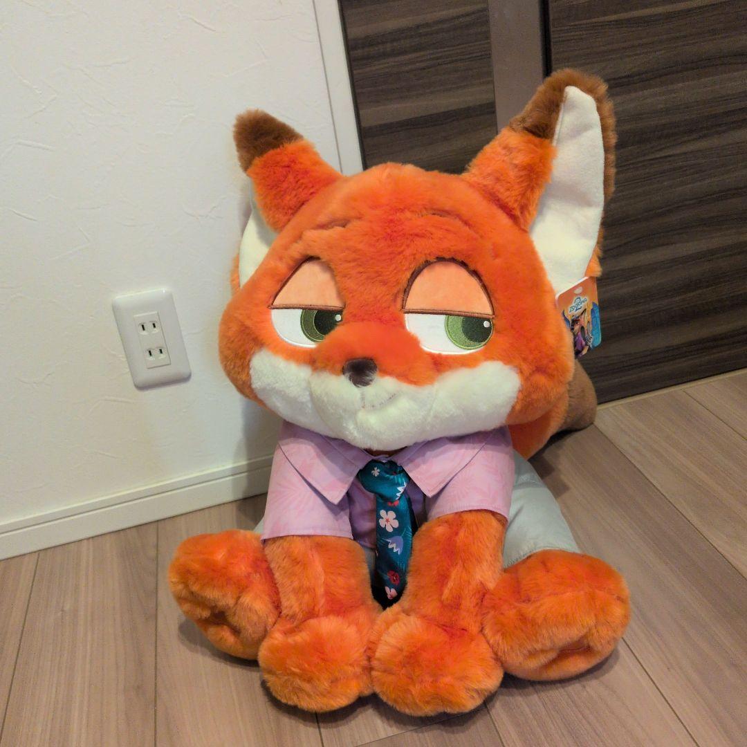 ズートピア　ニック　コストコ　ぬいぐるみ　ブランケット付き