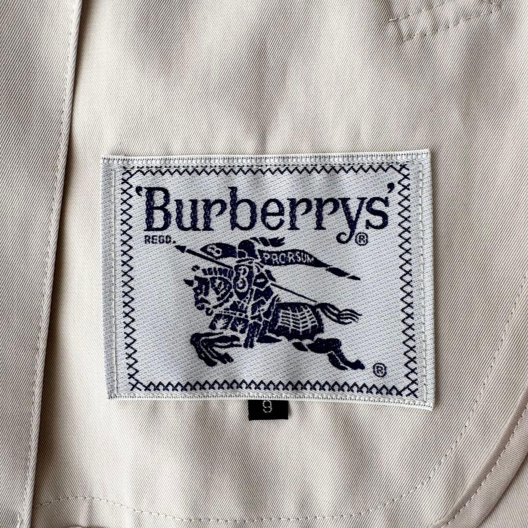Burberrys トレンチコート ベルト付 エンブレム刺繍 白タグ 9AR