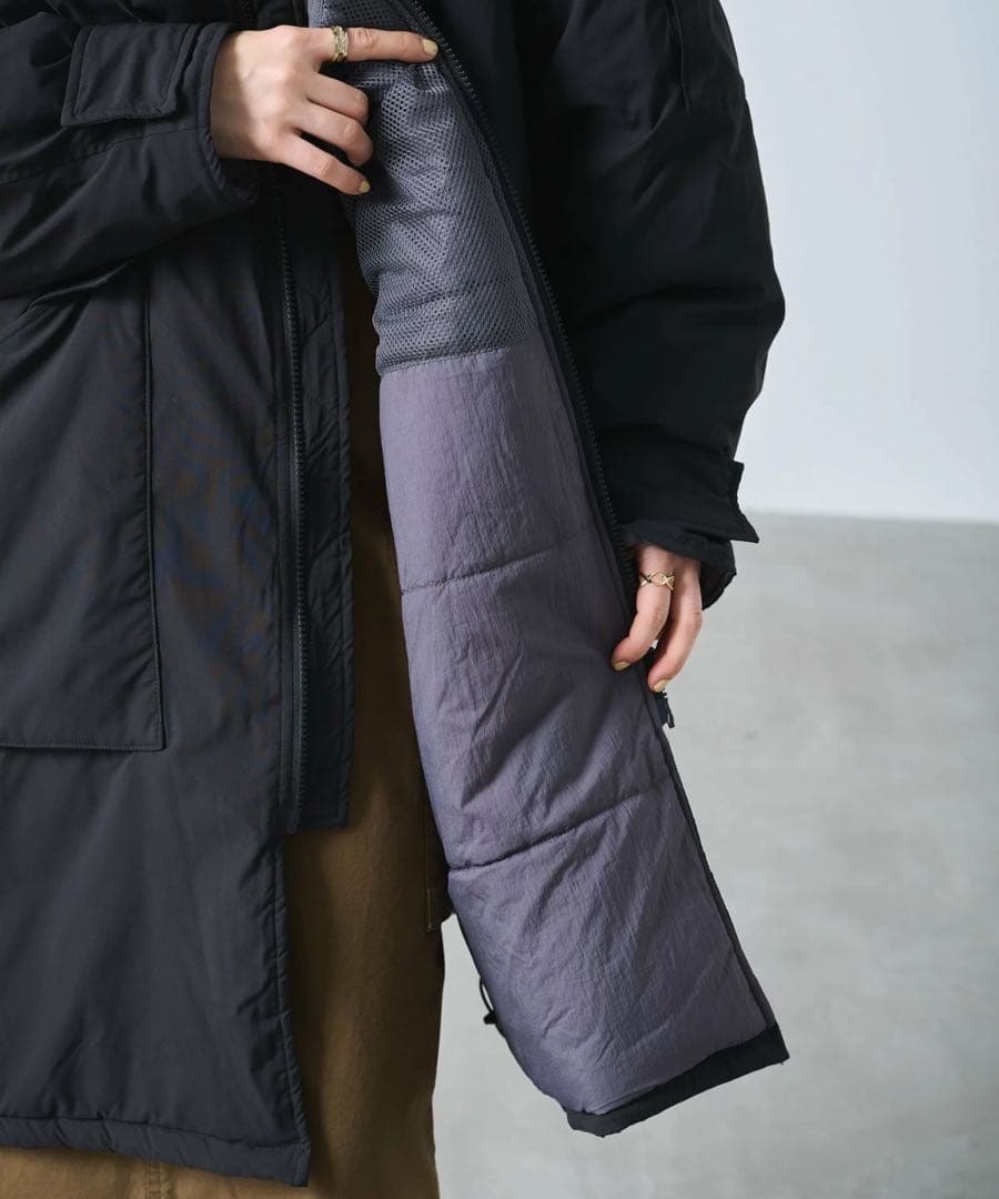 KHA:KI MIL PADDING COATミリタリーパディングコート