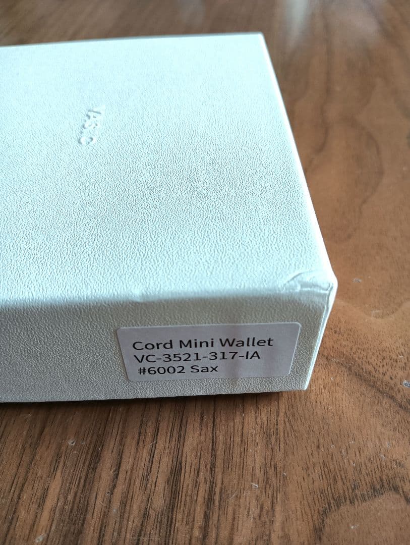 【激レア】VASIC Cord Mini 二つ折り財布 (サックス） ヴァジック