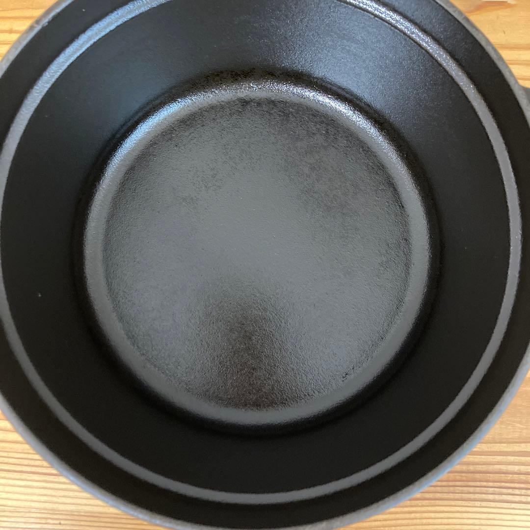 ストウブ Staub 両手鍋　黒20cm ※おまけステンレスお玉