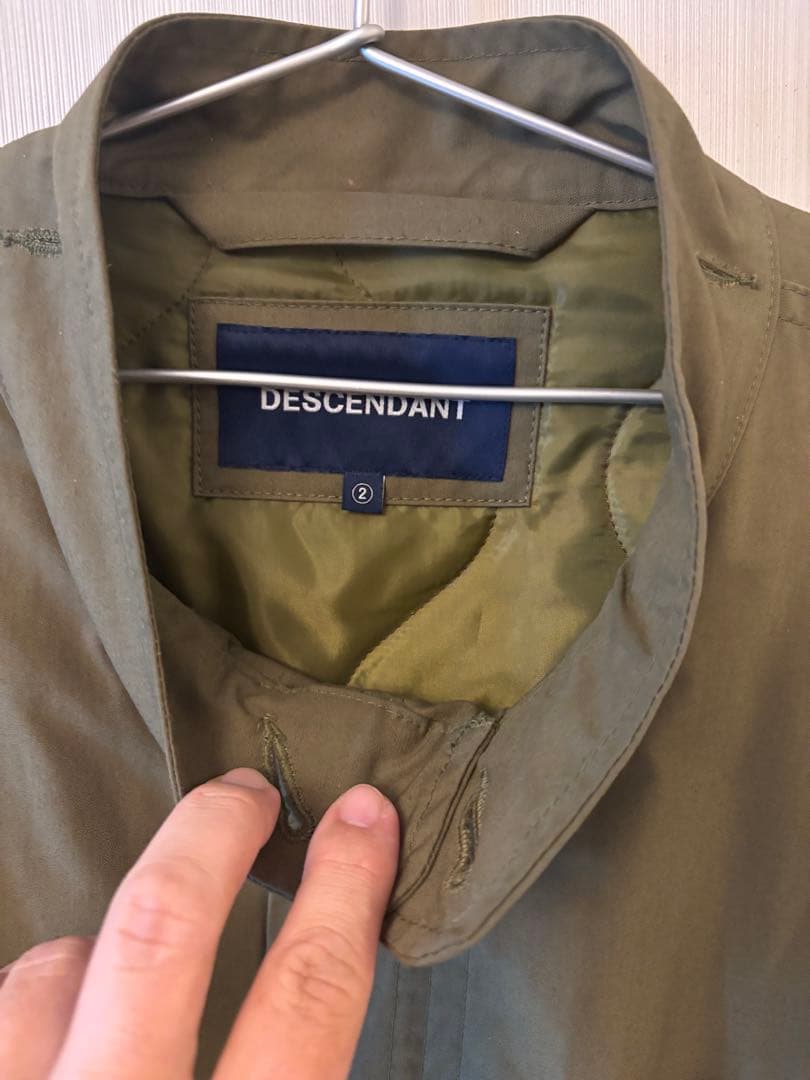 DESCENDANT モッズコート サイズ2 オリーブ