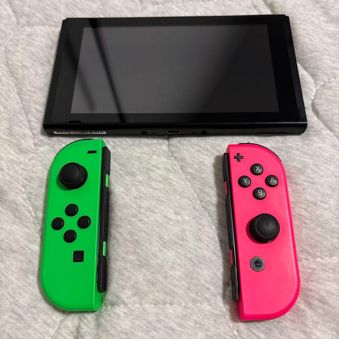 J*K様 Nintendo Switch 本体 グリーン/ピンク プロコン、充電