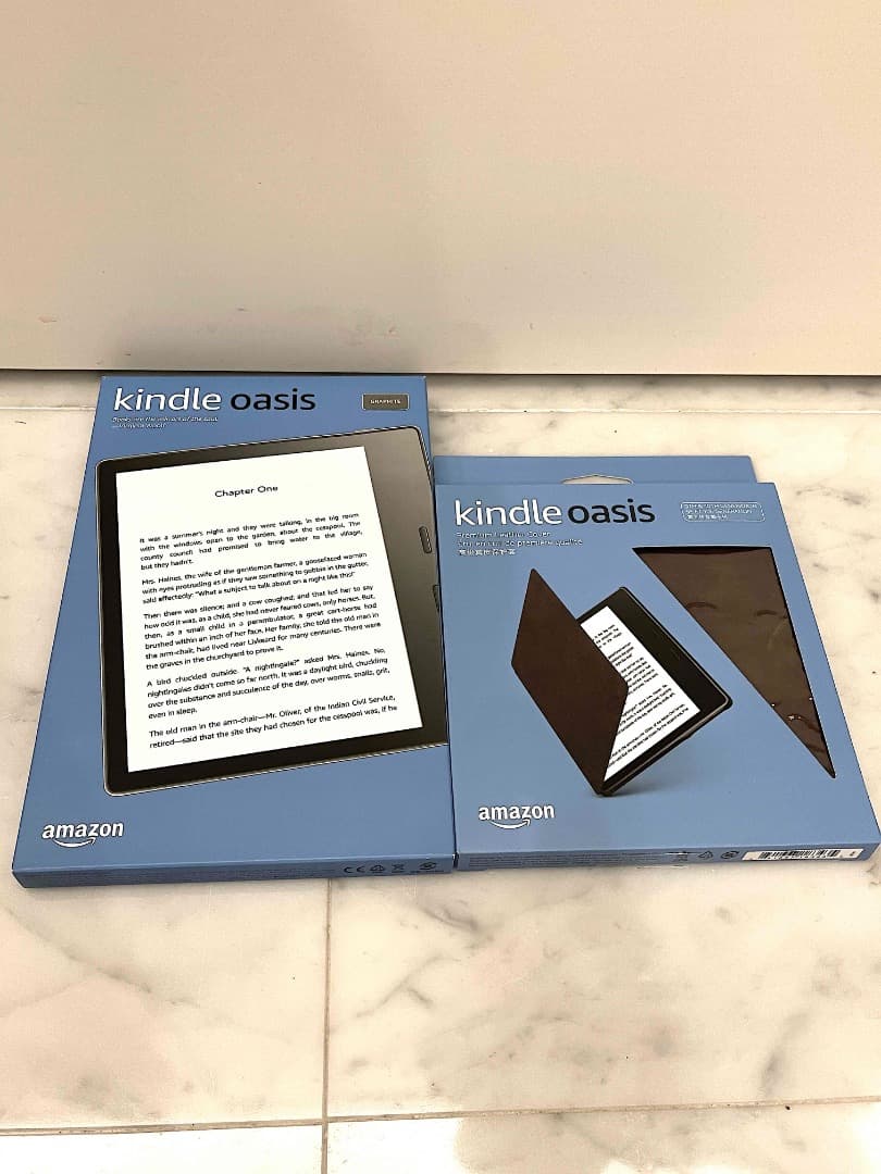 Kindle Oasis第10世代32GB & 純正レザーカバー