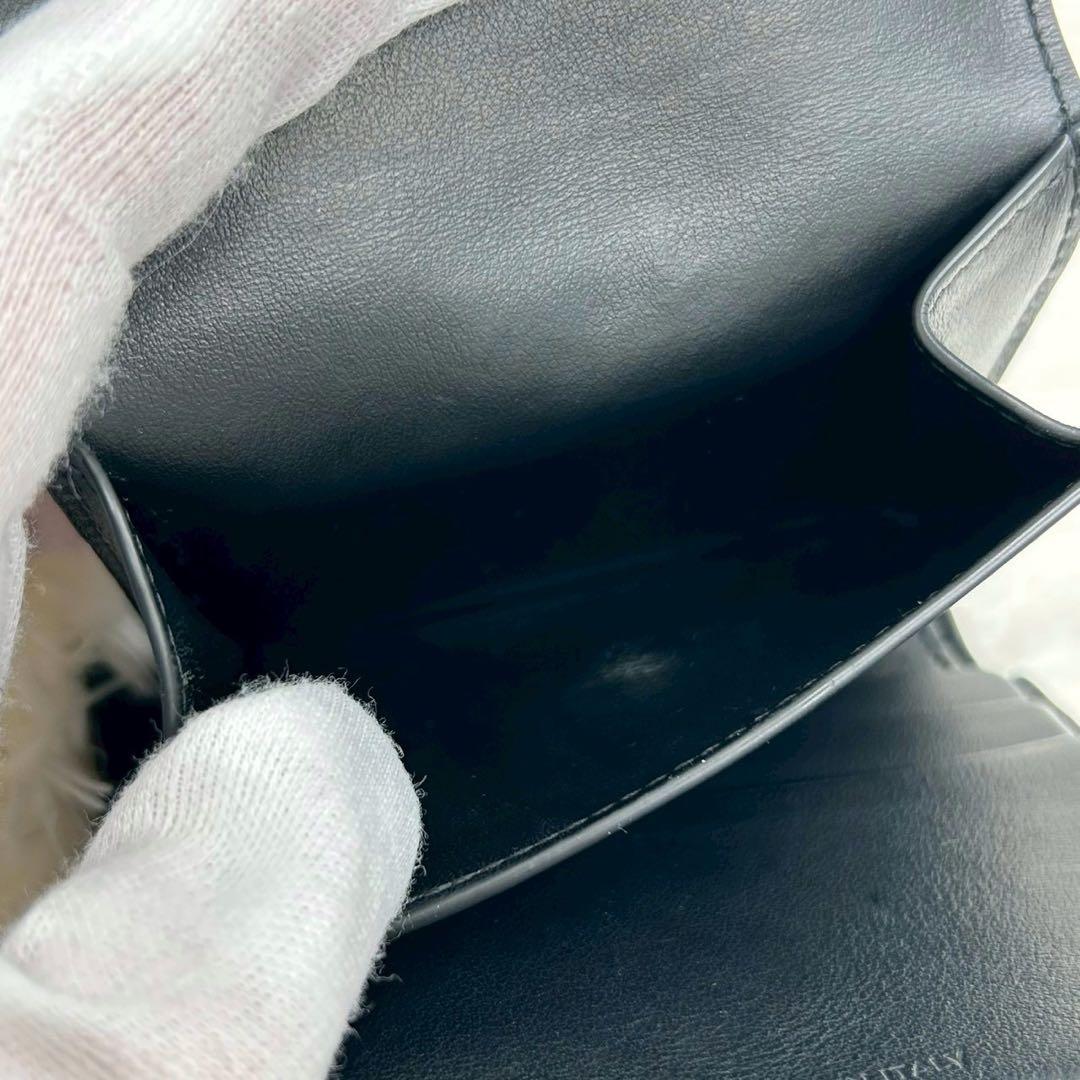 正規品✨セリーヌ スモールフラップウォレット トリオンフ 三つ折り財布 黒