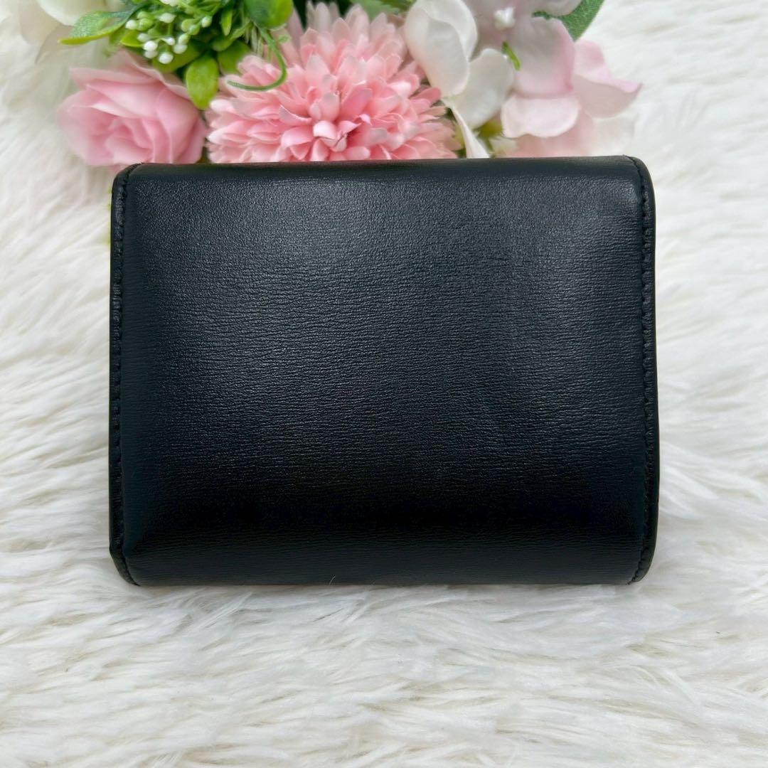 正規品✨セリーヌ スモールフラップウォレット トリオンフ 三つ折り財布 黒