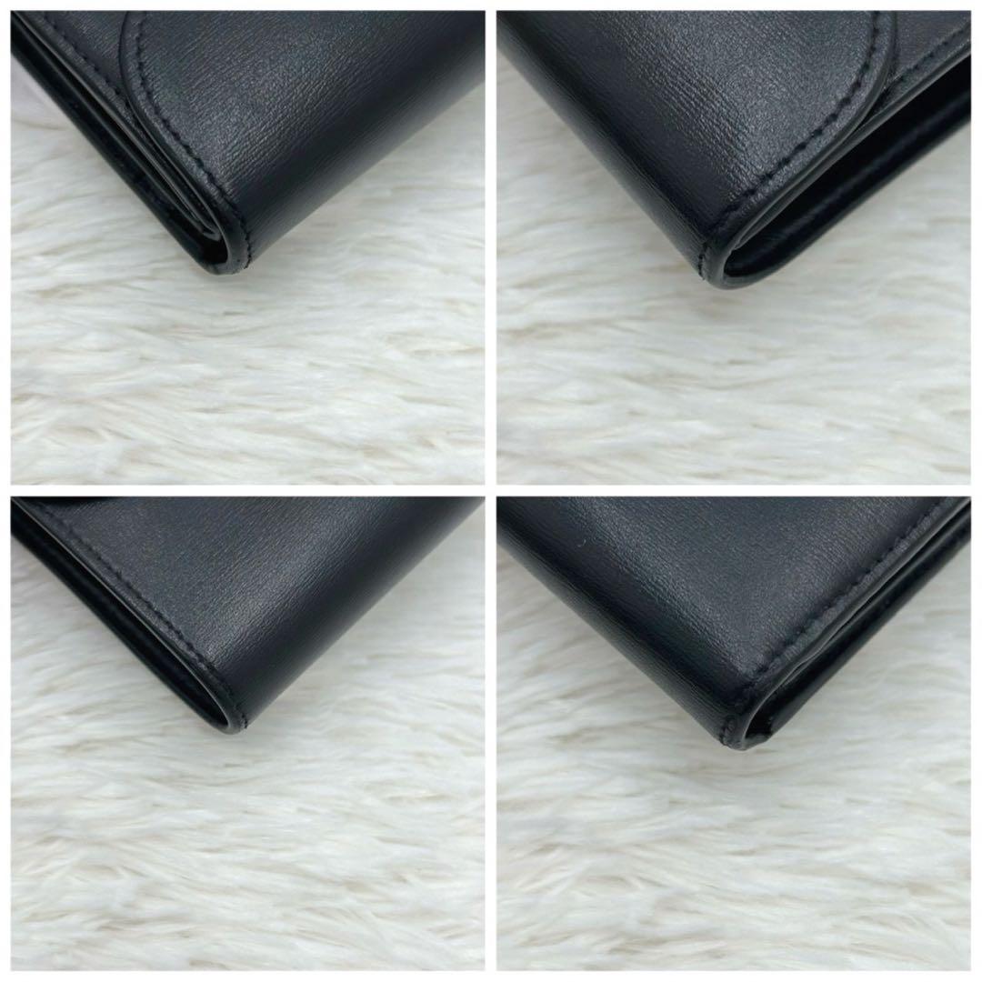 正規品✨セリーヌ スモールフラップウォレット トリオンフ 三つ折り財布 黒