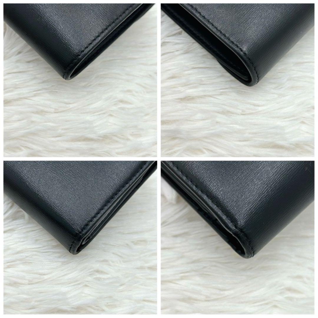 正規品✨セリーヌ スモールフラップウォレット トリオンフ 三つ折り財布 黒