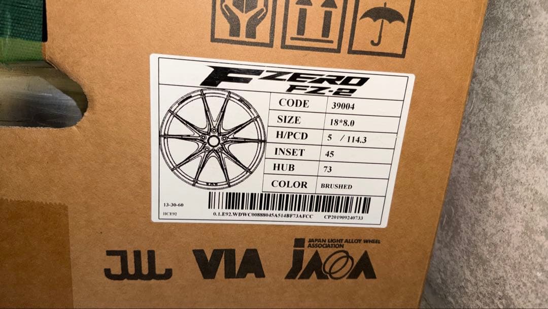 weds FZERO FZ2 鍛造ホイール4本セット　ブラッシュド