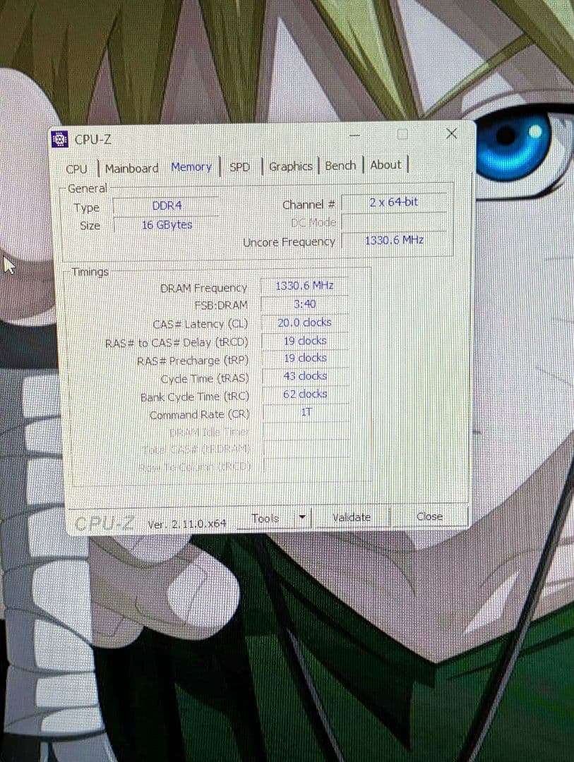 DDR4 2666 8GB✕2 16GB デスクトップ用メモリー