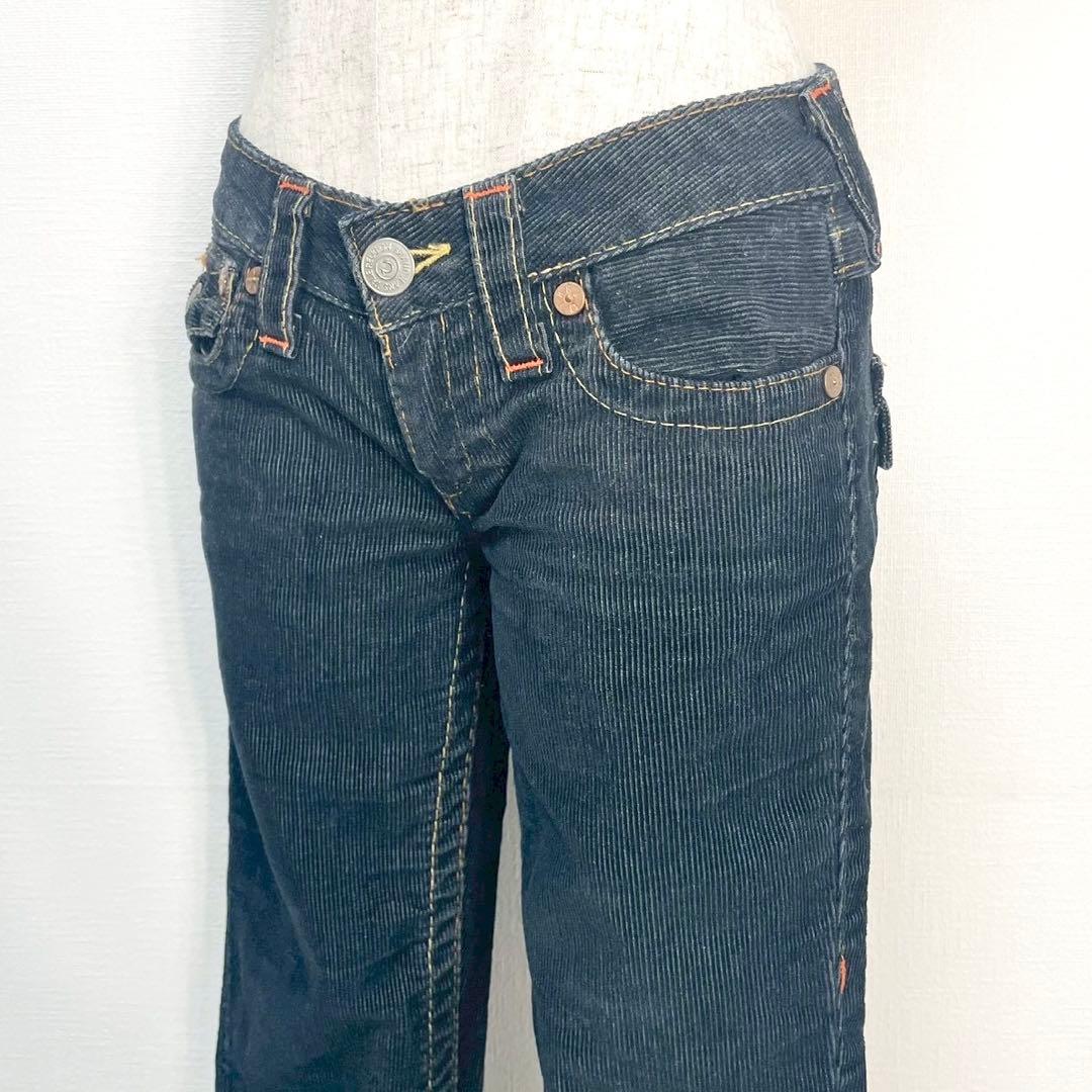 y2k❤️00s TRUE RELIGION コーデュロイ ローライズフレアパンツ