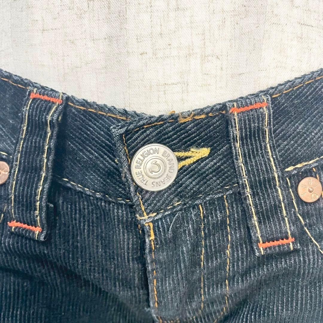 y2k❤️00s TRUE RELIGION コーデュロイ ローライズフレアパンツ