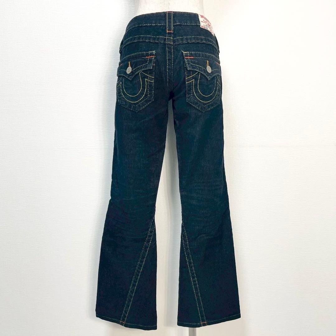 y2k❤️00s TRUE RELIGION コーデュロイ ローライズフレアパンツ