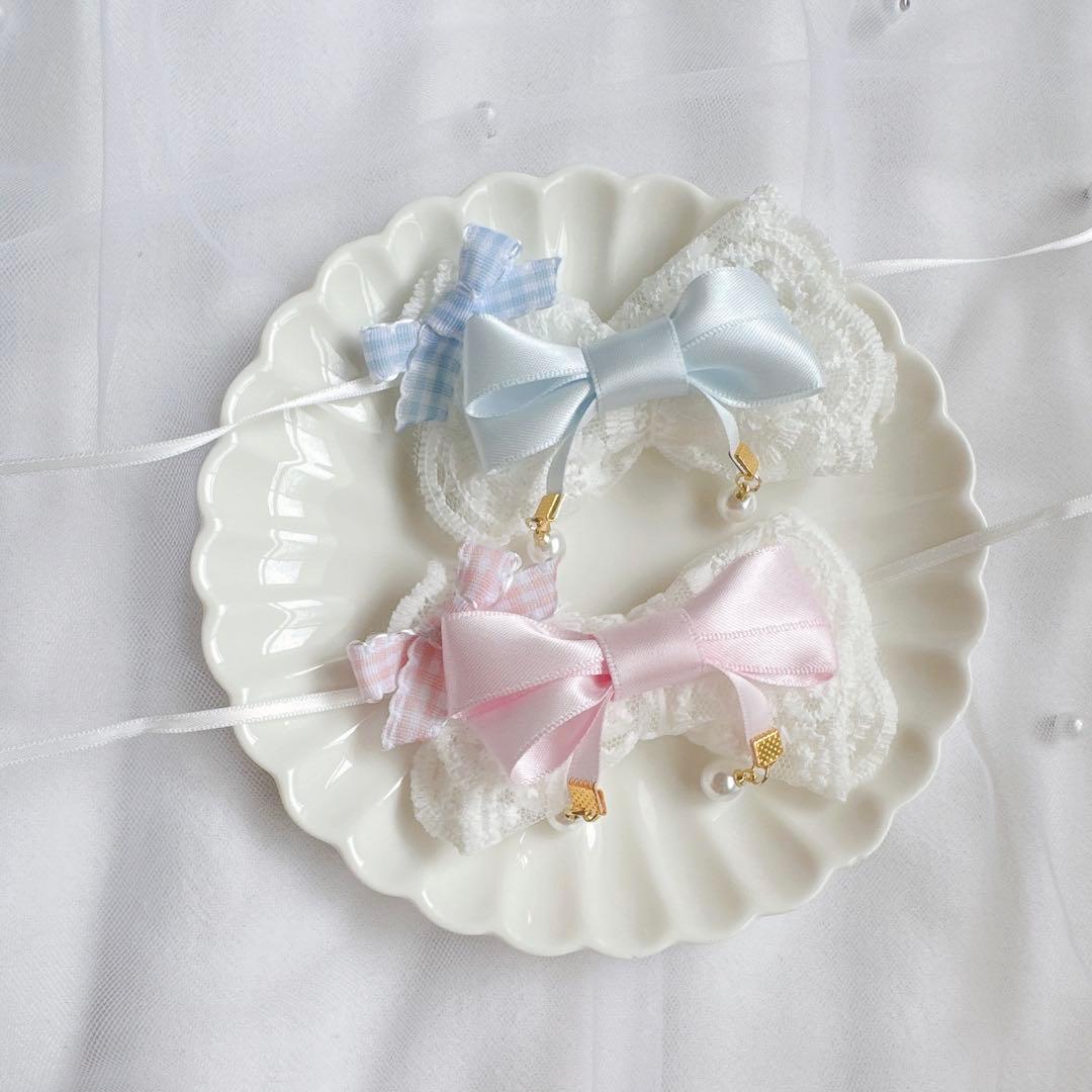 【まむ】にじぱぺっと ぬい服 10cm 帽子 被り物 着ぐるみ リボン