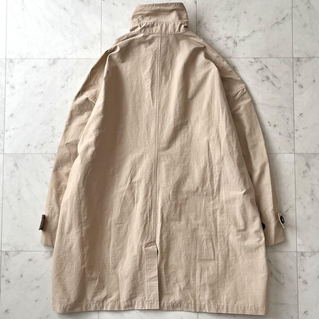 25SS美品＊DOORS ドアーズ スタンドカラーミドルコート M ベージュ