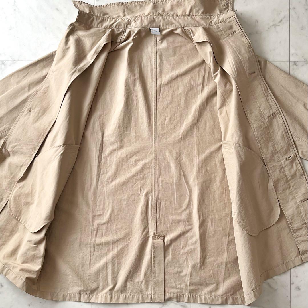 25SS美品＊DOORS ドアーズ スタンドカラーミドルコート M ベージュ