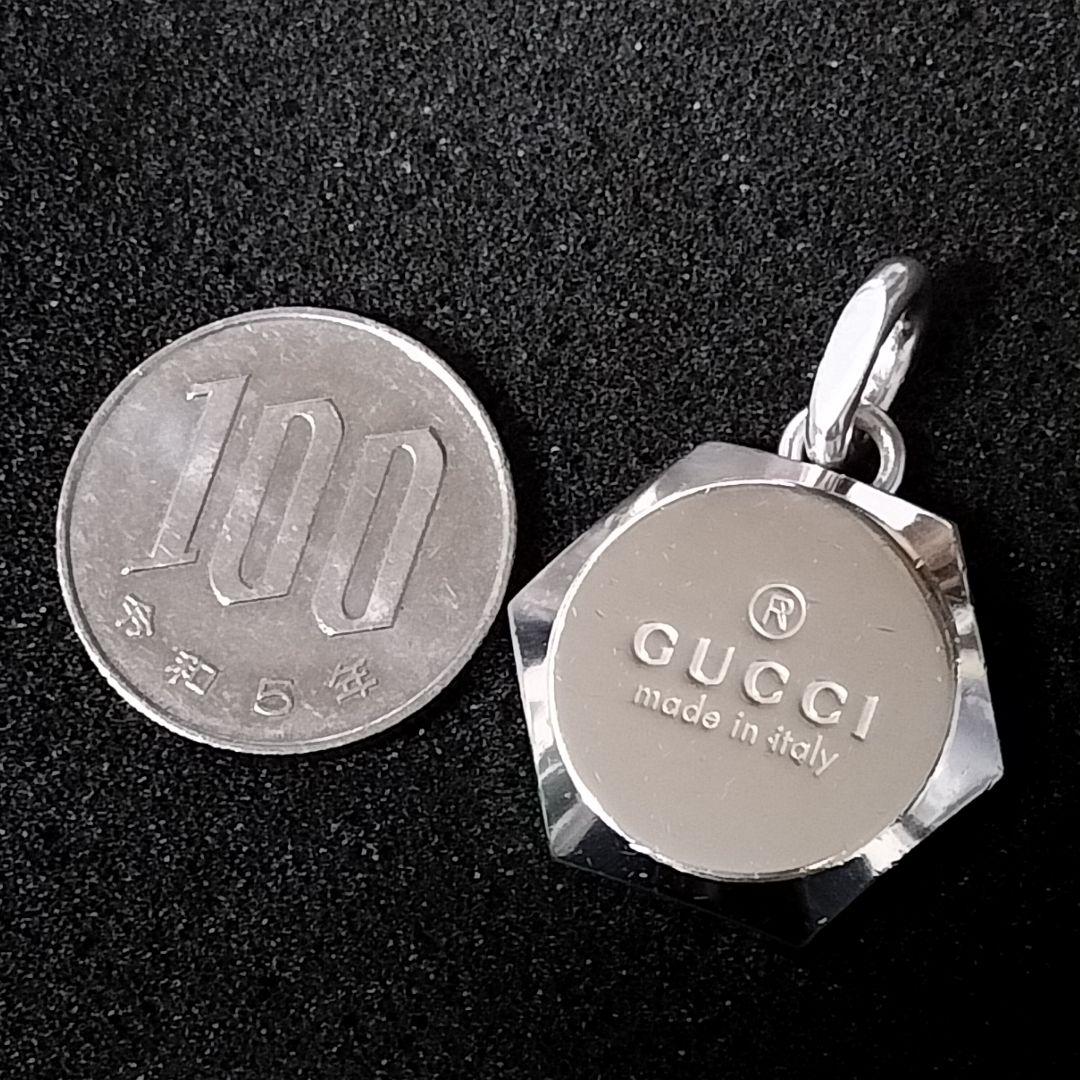 GUCCI グッチ ネックレス トップ ヘキサゴン 六角形 ロゴ