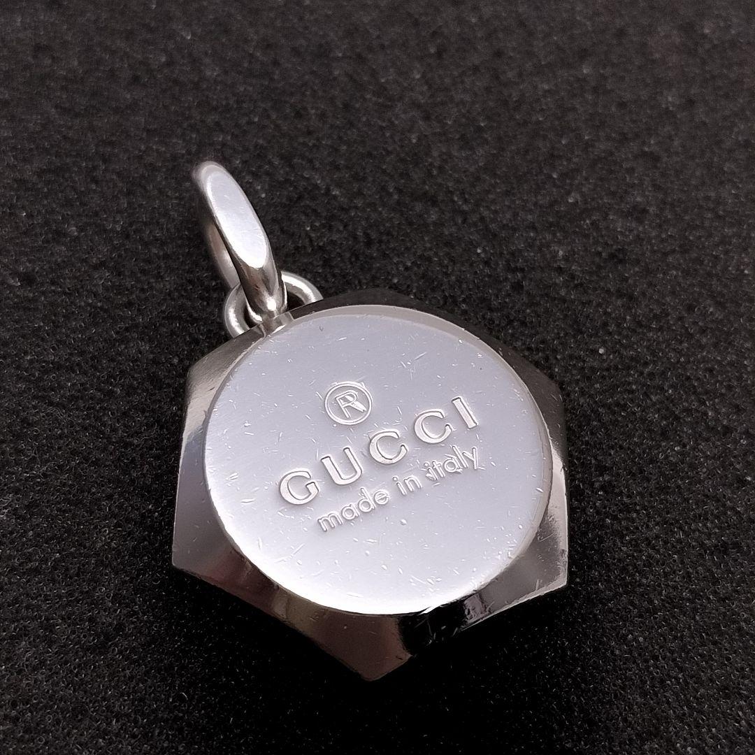 GUCCI グッチ ネックレス トップ ヘキサゴン 六角形 ロゴ