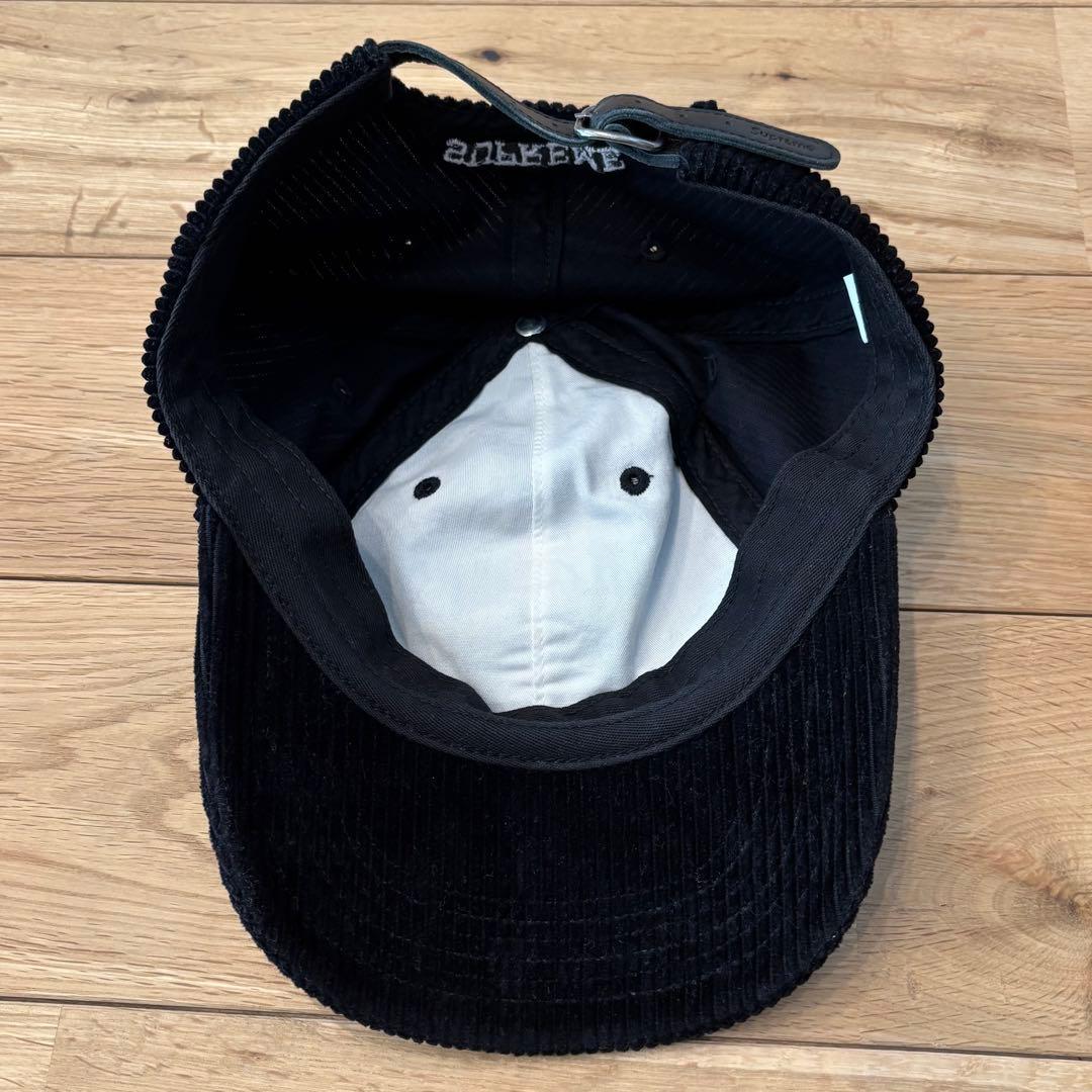 Supreme Corduroy S Logo 6-Panel 24FW 黒