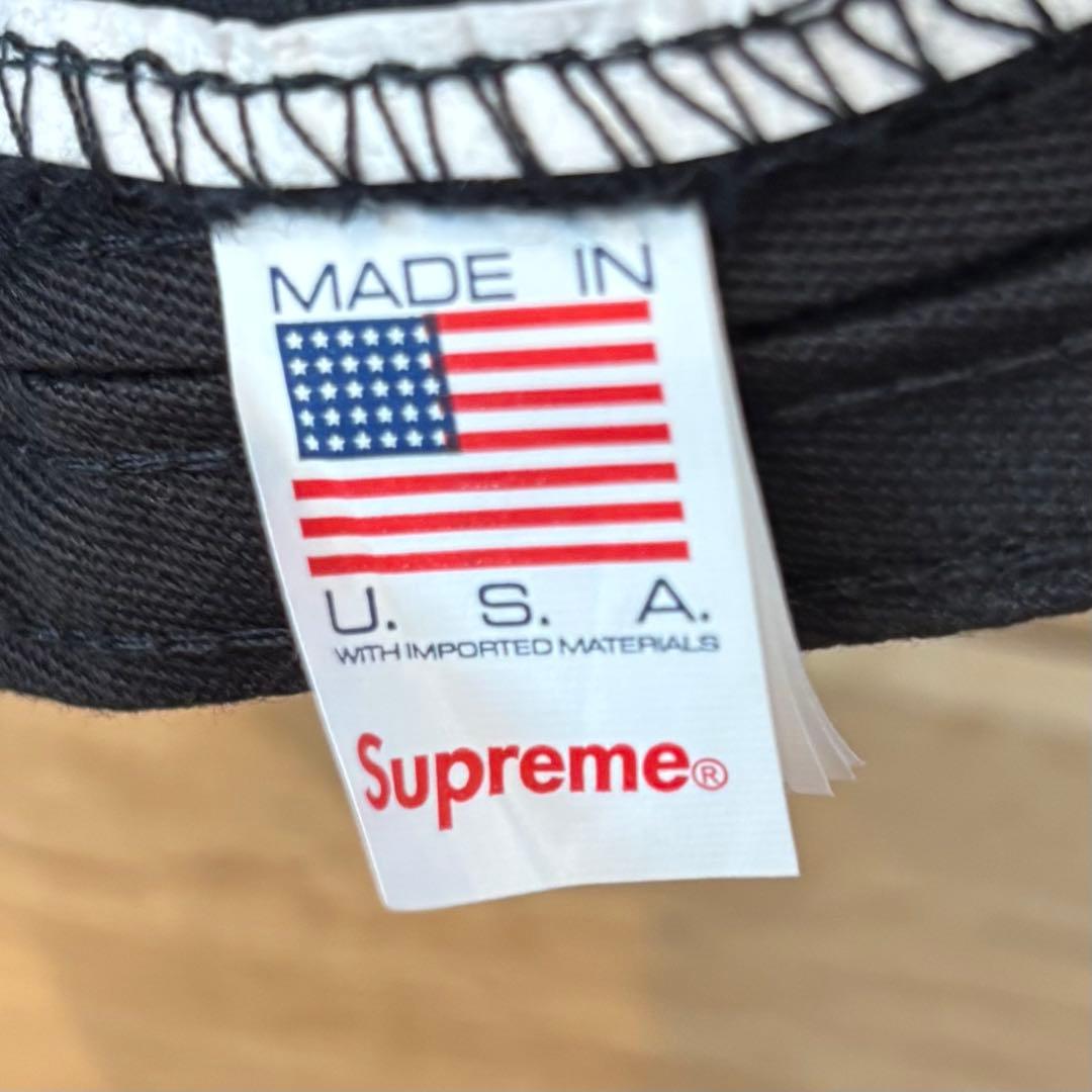 Supreme Corduroy S Logo 6-Panel 24FW 黒