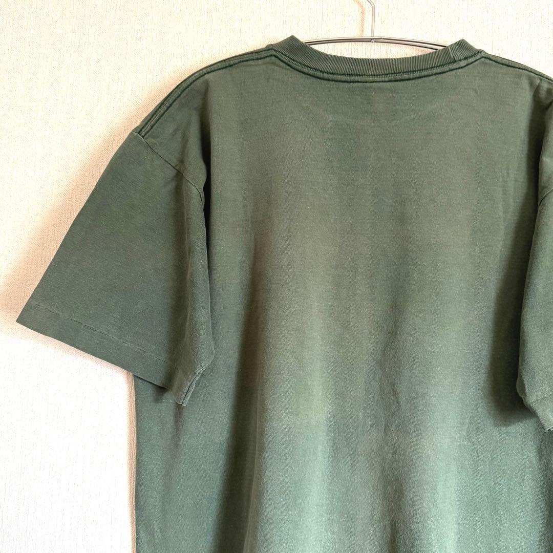 ステューシー　半袖Tシャツ　90sビンテージ前半　白タグ　ラスタカラー　Lサイズ