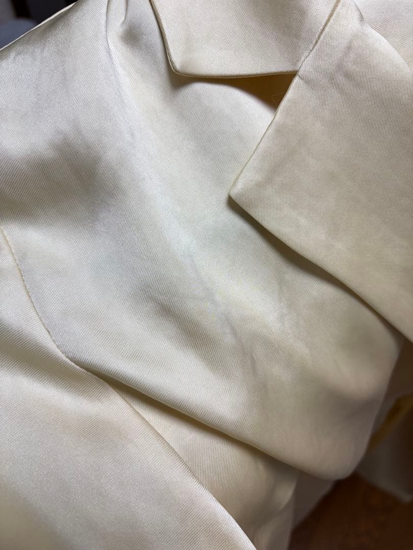 ジャケット・アウター CLANE TAILORED SATIN SHIRT
