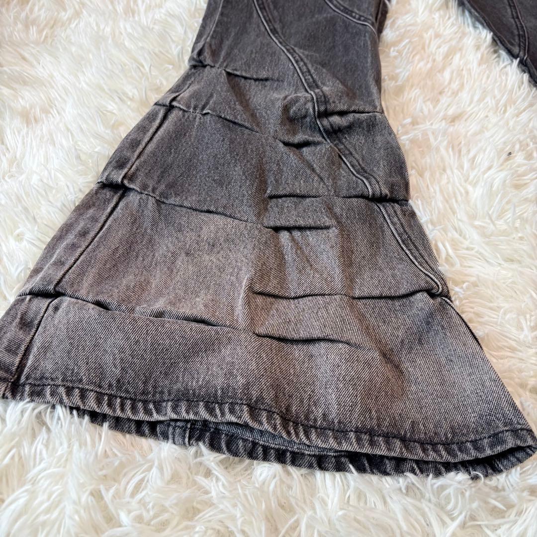 ダーリッチ ルーズクッションデニムパンツ BLK XSサイズ