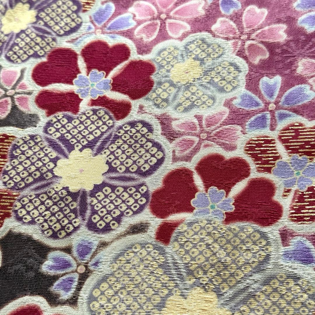 極美品　振袖フルセット　トールサイズ　162〜174　美しい王道の赤　桜　成人式