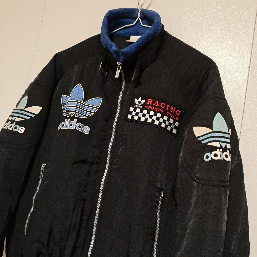 超希少★アディダス×デサント レーシングチームブルゾン 銀タグ