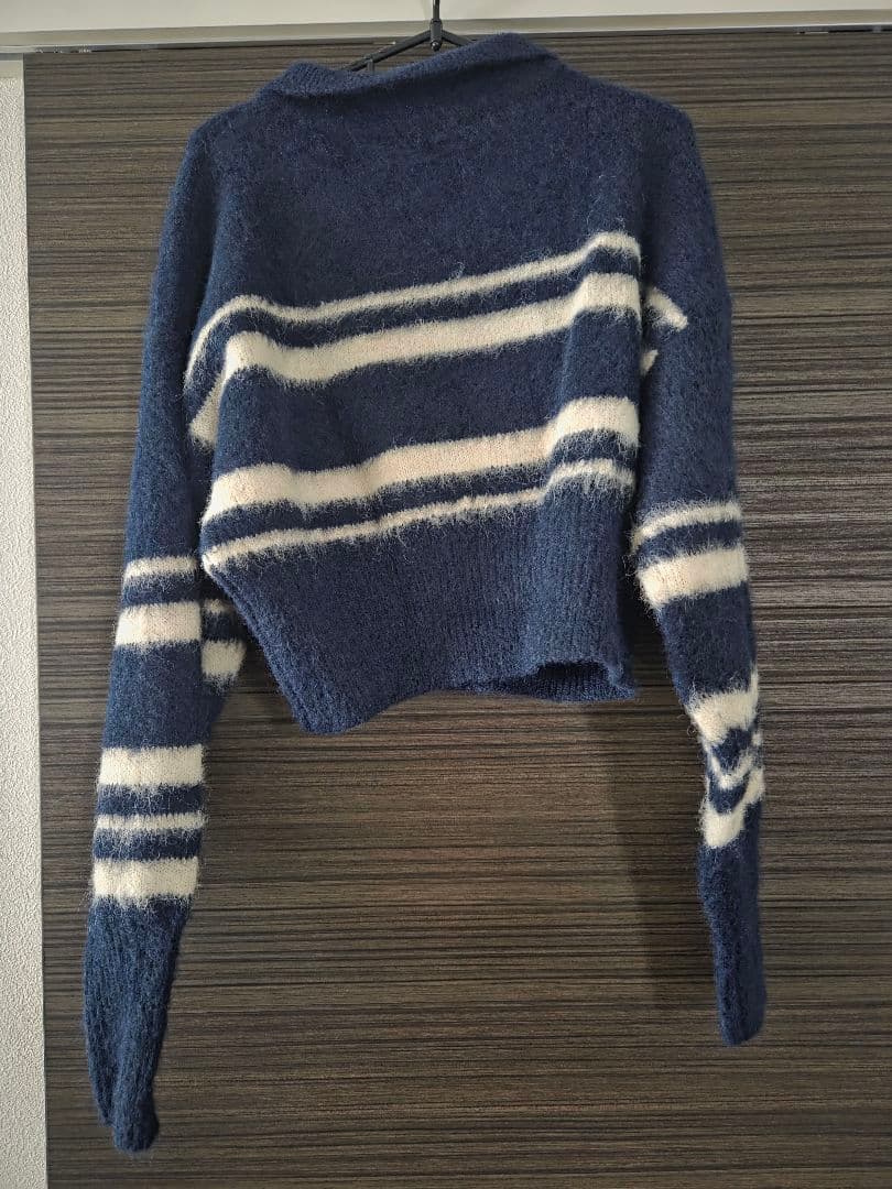 【andequal】 セットアップ nuance border knit