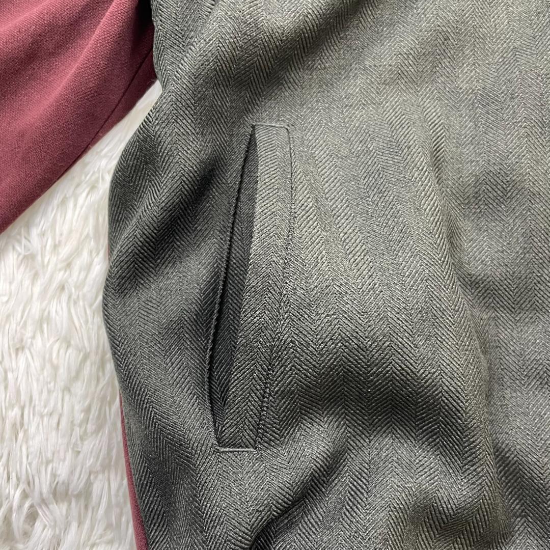 Puma／プーマ エルボーパッチ付 トラックジャケット ジャージ ヘリンボーン