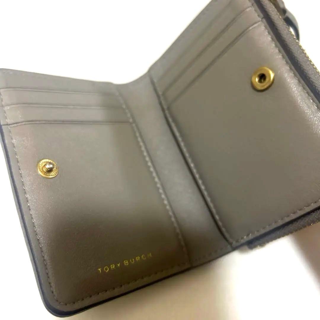 Tory Burch二つ折り財布KIRAキラ グレージュ