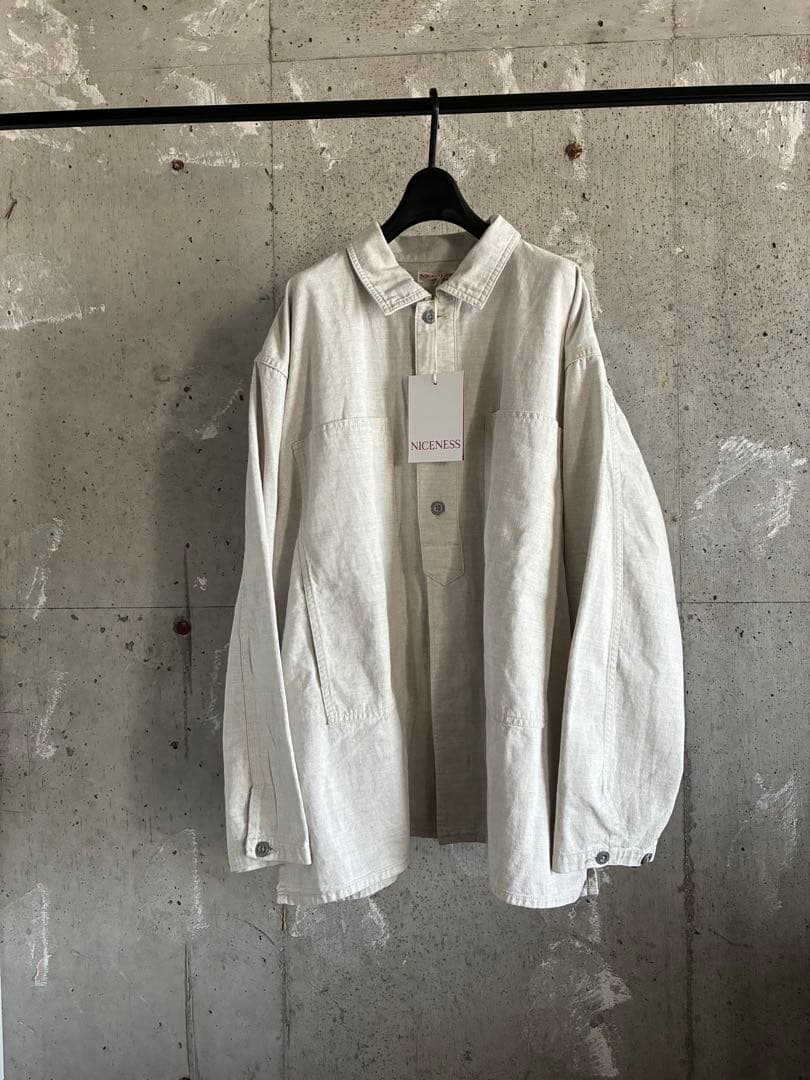 貴重　新品　niceness m.coxon XL デニムジャケット　シャツ