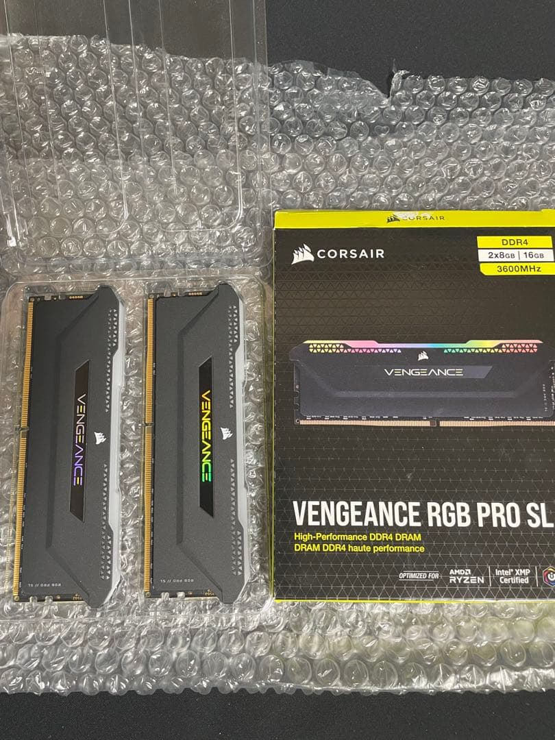 CORSAIR DDR 4 メモリ3600 hz 16ギガx2 (8ギガ2枚)