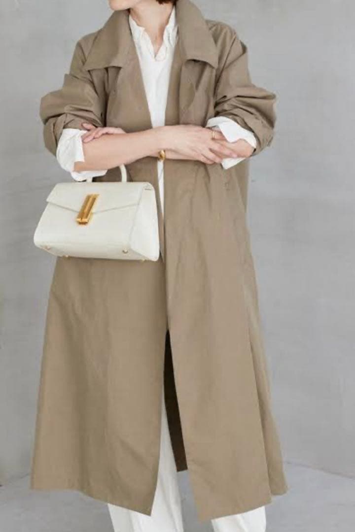 【美品】ドゥーズィエムクラス　HIGHPOP トレンチコート　カーキ