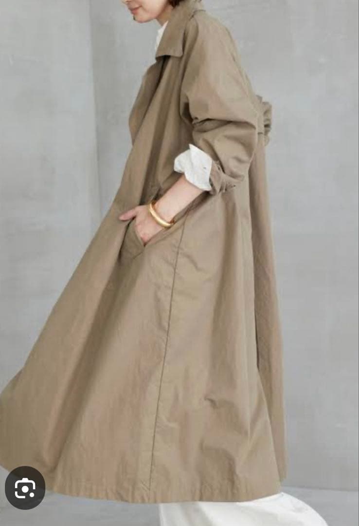 【美品】ドゥーズィエムクラス　HIGHPOP トレンチコート　カーキ