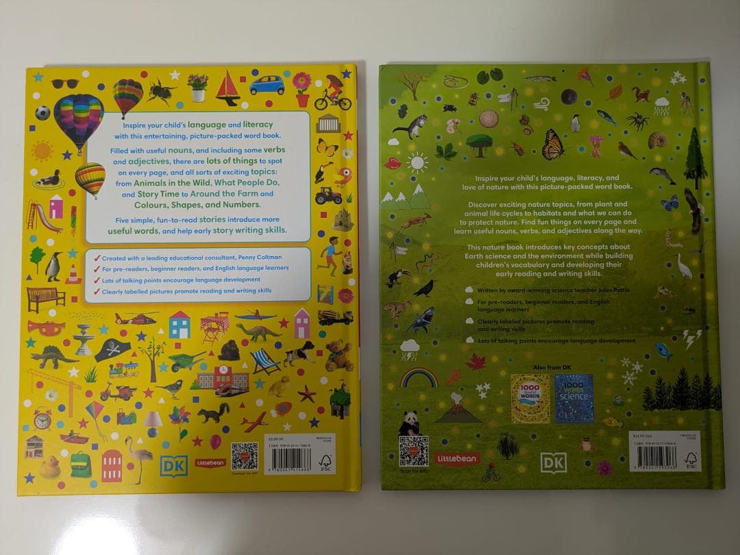 絵本・児童書 DK 1000 Words Nature & 1000 Useful Words