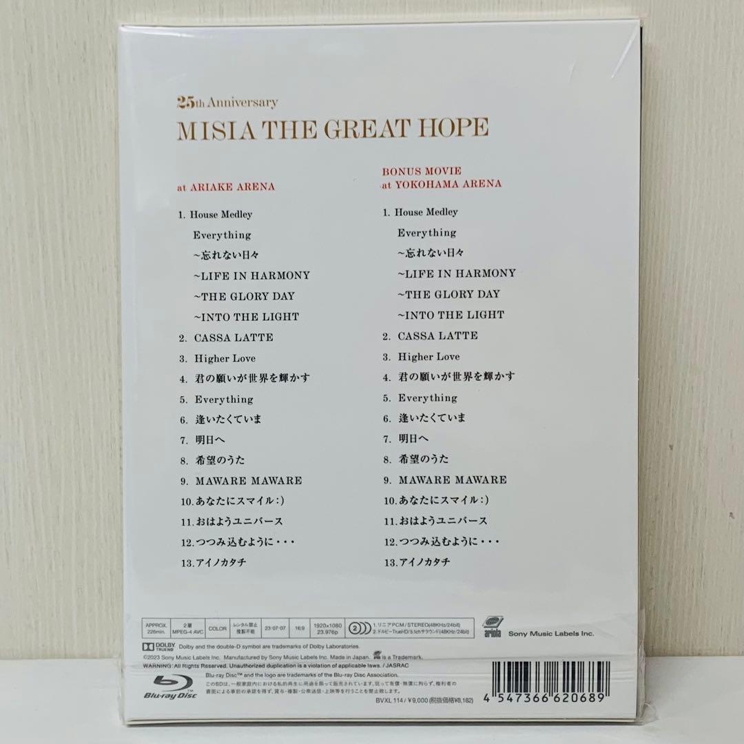 【新品】Blu-ray　MISIA THE GREAT HOPE　初回仕様限定