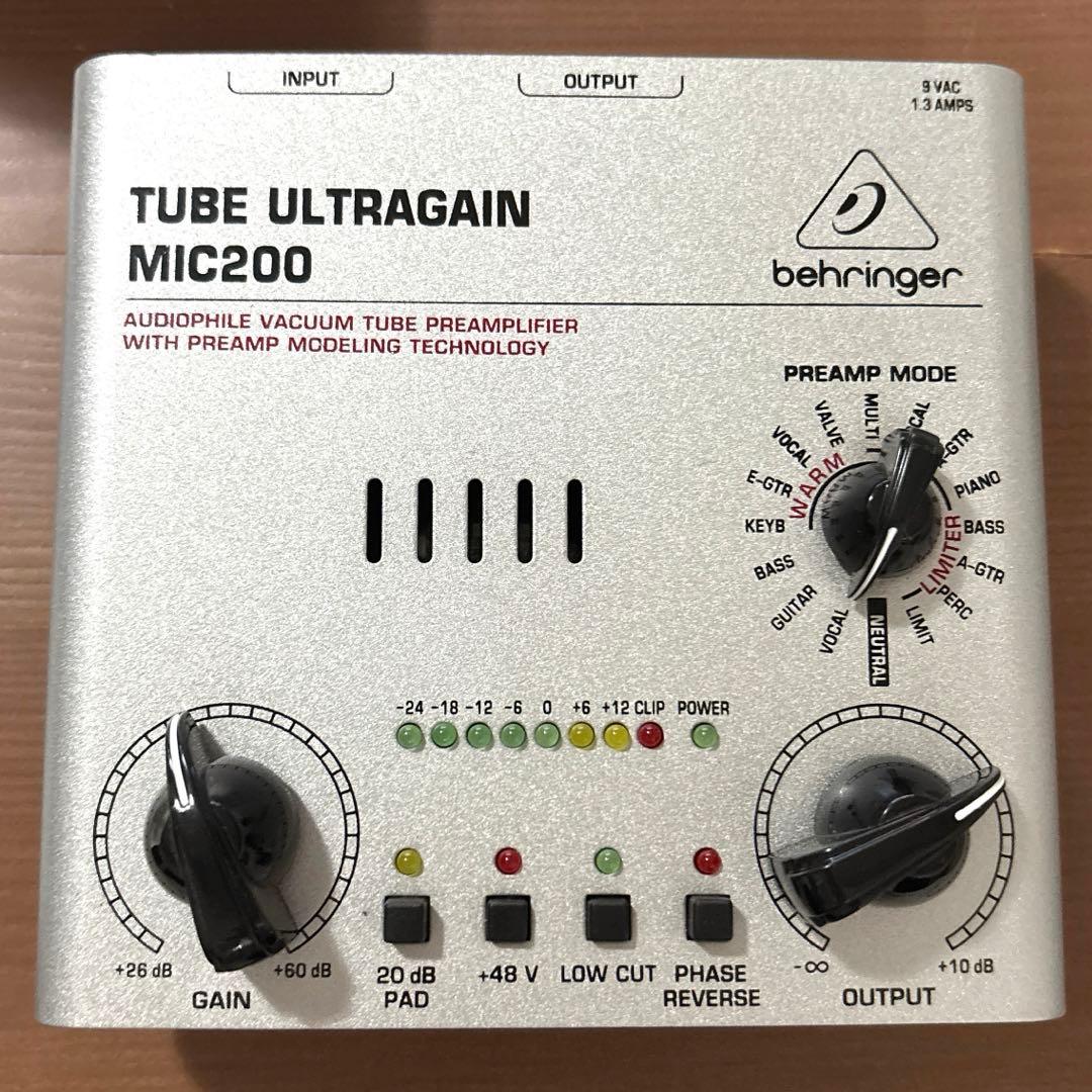 配信機器・PA機器・レコーディング機器 tube ultragain mic200 behringer