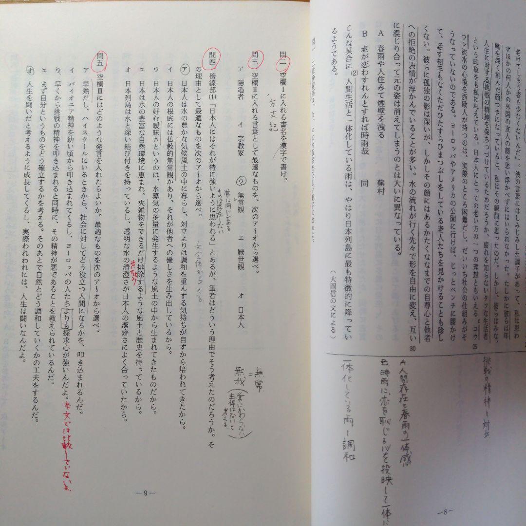 代々木ゼミナールテキスト 1991年 早大現代文（人文系）田村秀行編