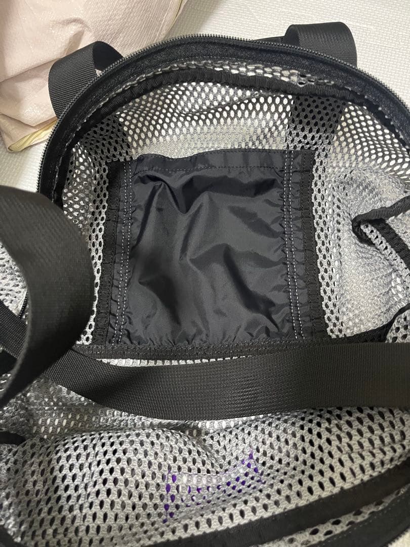 パープルレーベル　メッシュダッフルバッグ　グレー　ノースフェイス　ナナミカ
