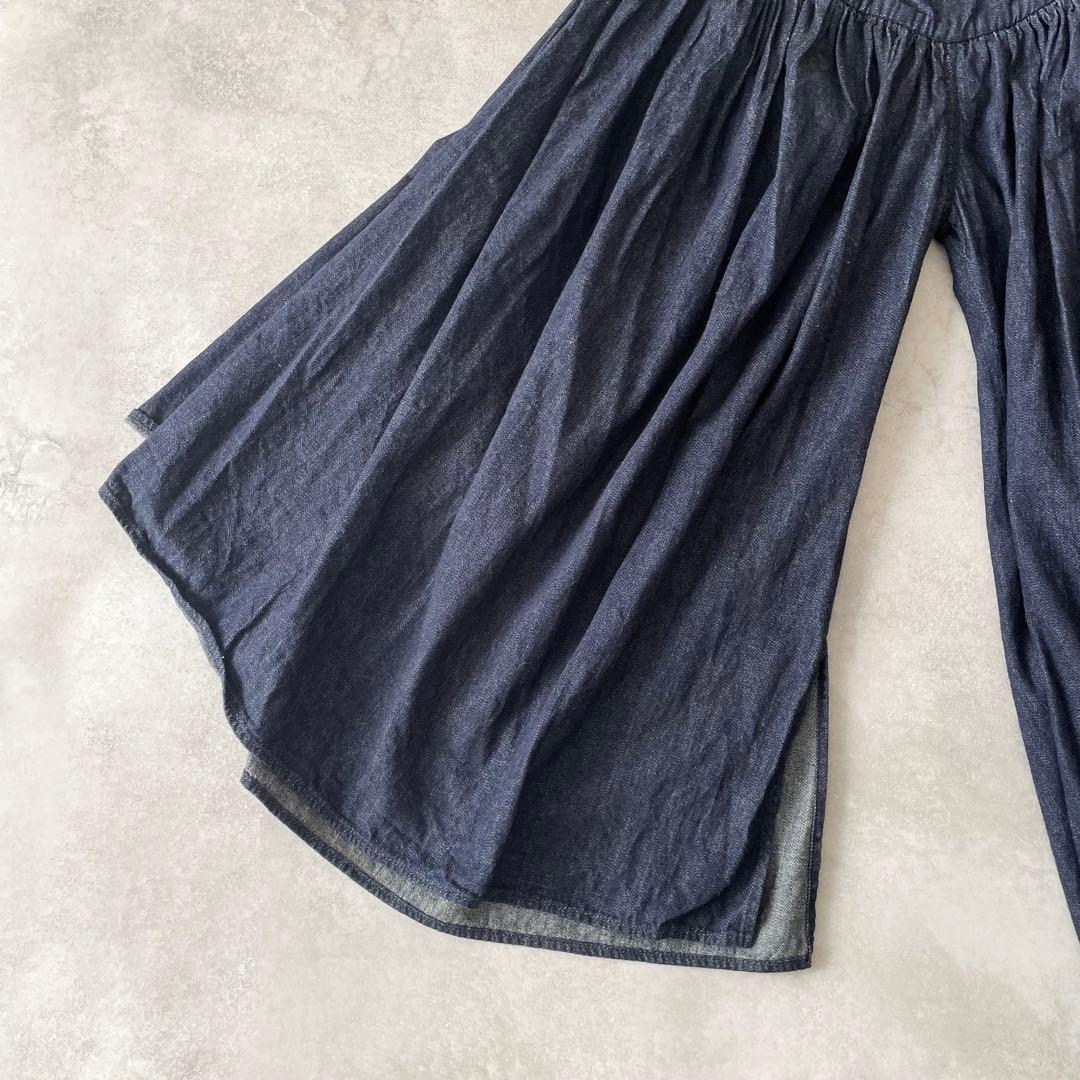 Kapital デニム アミッシュパンツ ギャザー ガウチョ ワイド 日本製 1