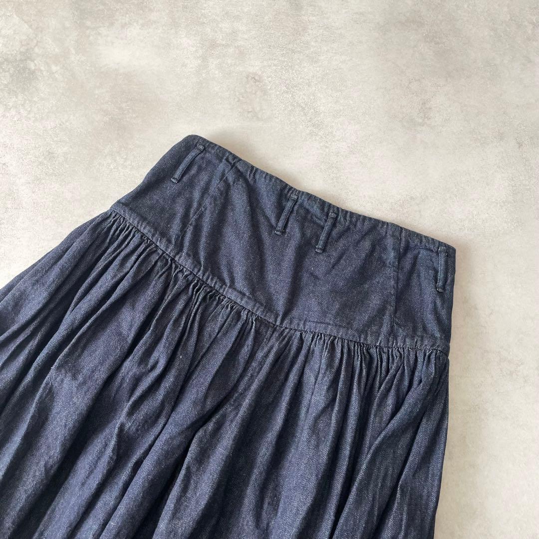 Kapital デニム アミッシュパンツ ギャザー ガウチョ ワイド 日本製 1