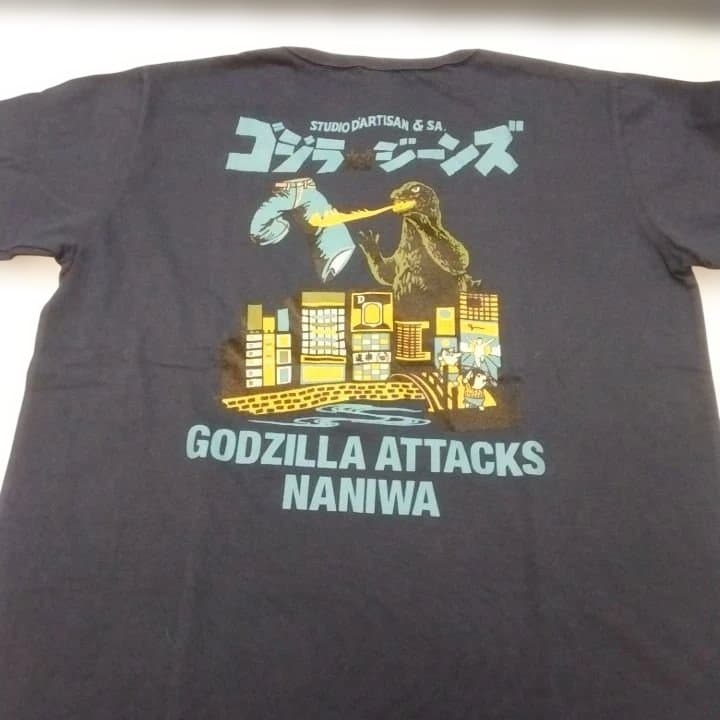 新品 ステュディオダルチザン　ゴジラコラボTシャツ GZ-016 XL 日本製