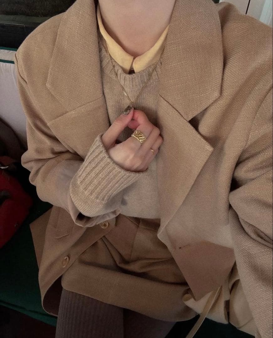 ジャケット・アウター eaphi LINEN LIKE OVER JACKET