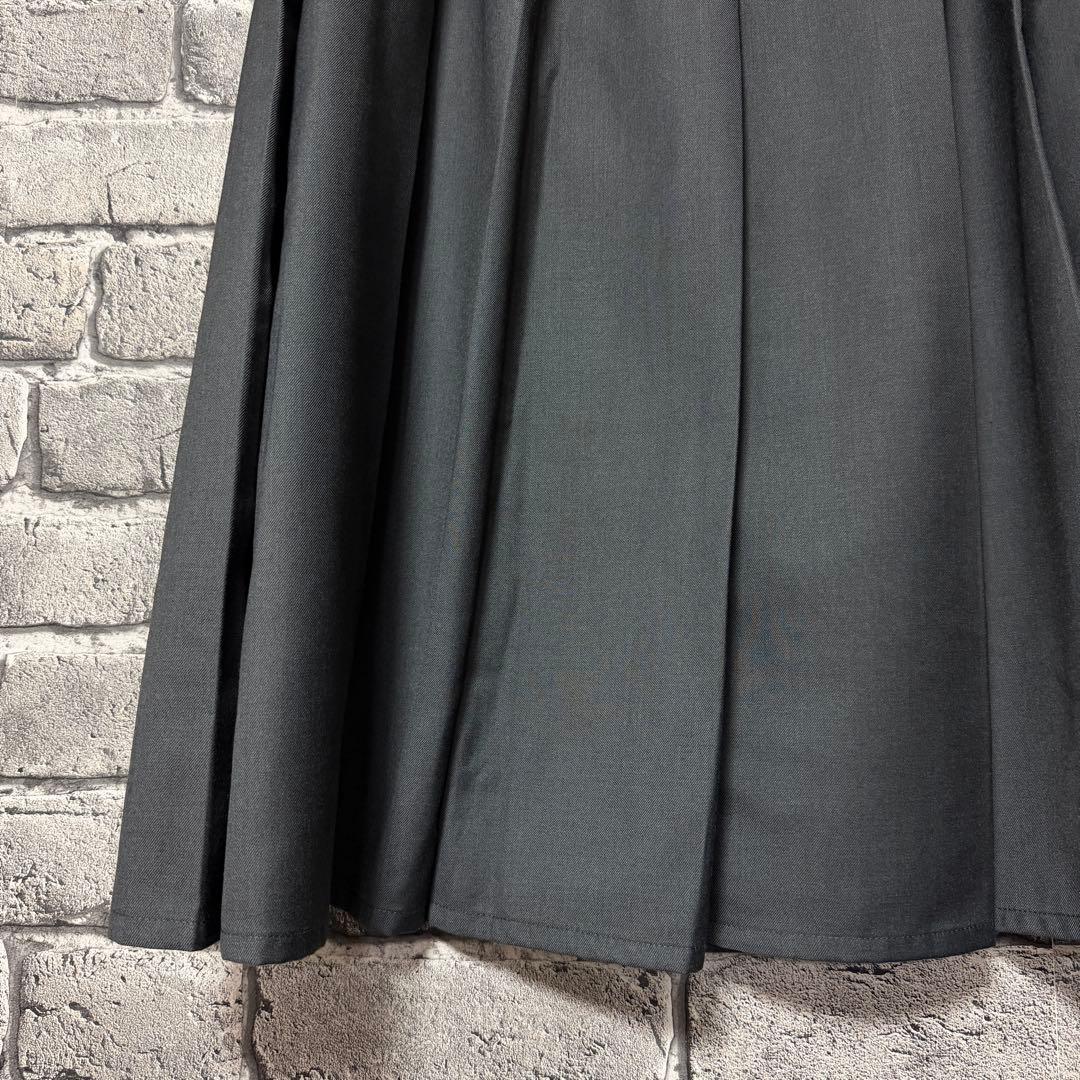【美品】HARE　プリーツスリットスカート　グレー